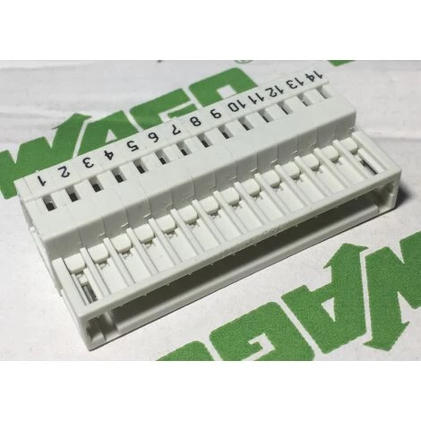 Wago 734-314/000-044 Connecteur Mâle Pour 1 Conducteur - 100% Protégé Contre L'inversion - Pas 3,5 Mm - 14 Pôles - Gris 3 Wago 734-314/000-044 Connecteur Mâle Pour 1 Conducteur - 100% Protégé Contre L'inversion - Pas 3,5 Mm - 14 Pôles - Gris
