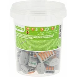 Pot De 30 Bornes De Connexion Automatique S222 2,3 Et 5 Entrées - WAGO