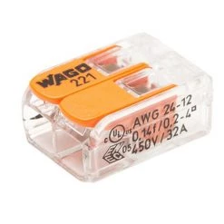 Bornes De Connexion Automatique S221 2 Entrées Par 100 - WAGO