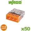 Flacon De 50 Mini Bornes 3 Fils S2273 WAGO - WAGO -WAGO Soldes Boutique 14875292 1