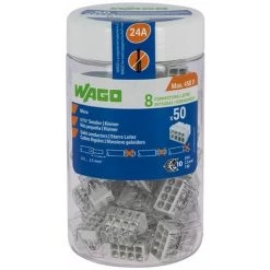 Pot De 50 Mini Bornes 8 Fils S2273 WAGO - WAGO