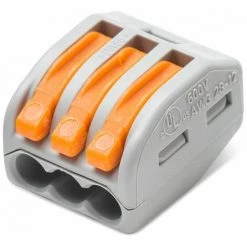 Boite De 15 Bornes De Connexion Automatique 3 Entrées S222 - WAGO