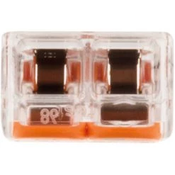 Lot De 40 Mini Bornes De Connexion Rapide S221 Pour Tous Types De Fils - 2 Entrées - Wago -WAGO Soldes Boutique 18001646 4