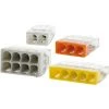 Assortiment De 50 Mini Bornes De Connexion Rapide S2273 Pour Fils Rigides - 10x 2 Entrées + 20x 3 Entrées + 15x 5 Entrées + 5x 8 Entrées - Wago -WAGO Soldes Boutique 1957472 1