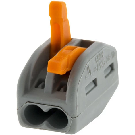 Lot De 15 Mini Bornes De Connexion Rapide à Levier S222 Pour Fils Rigides Et Souples - 2 Entrées - Wago 5 Lot De 15 Mini Bornes De Connexion Rapide à Levier S222 Pour Fils Rigides Et Souples - 2 Entrées - Wago – Image 3