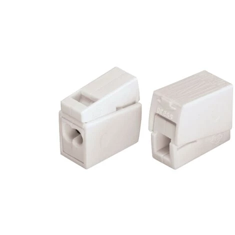 WAGO 100 Connecteurs Luminaire 2 Fils Rigides / 1 Fil Souple 3 WAGO 100 Connecteurs Luminaire 2 Fils Rigides / 1 Fil Souple