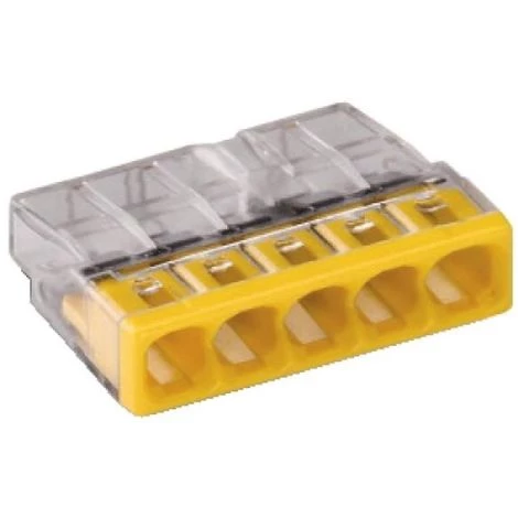 WAGO Bornes De Connexion Automatique 2273 Pour Fils Rigides 5x0,5-2,5 Mm² Transparent/gris Boîte De 50 Pièces 6 WAGO Bornes De Connexion Automatique 2273 Pour Fils Rigides 5x0,5-2,5 Mm² Transparent/gris Boîte De 50 Pièces – Image 4