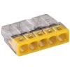 WAGO Bornes De Connexion Automatique 2273 Pour Fils Rigides 5x0,5-2,5 Mm² Transparent/jaune Boîte De 100 Pièces -WAGO Soldes Boutique 24386961 1