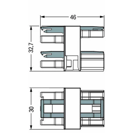 Connecteur Distribution Wago 3 Voies 1 Entrée Femelle Et 3 Sorties Mâle Noir 4 Connecteur Distribution Wago 3 Voies 1 Entrée Femelle Et 3 Sorties Mâle Noir – Image 2