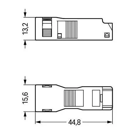 Capot Pour Connecteur Wago Femelle 2 Voies 4 Capot Pour Connecteur Wago Femelle 2 Voies – Image 2