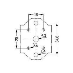 Plaque Montage Pour Connecteur 3 Voies Wago 770-607 1 Entrée Et 3 Sorties Noir -WAGO Soldes Boutique 24807753 3