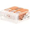 Lot De 10 Mini Bornes De Connexion Rapide à Levier S221 Pour Fils Souples Et Rigides - 3 Entrées - Wago -WAGO Soldes Boutique 2609963 1