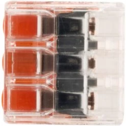 Lot De 10 Mini Bornes De Connexion Rapide à Levier S221 Pour Fils Souples Et Rigides - 3 Entrées - Wago -WAGO Soldes Boutique 2609963 5