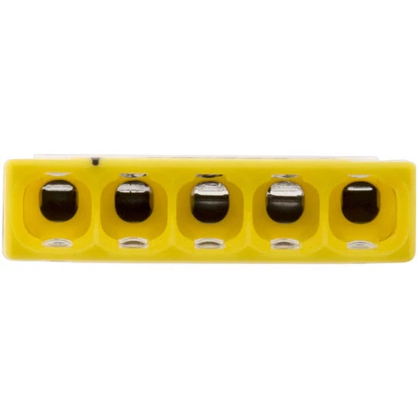 Lot De 10 Mini Bornes De Connexion Rapide S2273 Pour Fils Rigides - 5 Entrées - Wago 4 Lot De 10 Mini Bornes De Connexion Rapide S2273 Pour Fils Rigides - 5 Entrées - Wago – Image 2