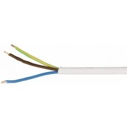 WAGO Câble Souple En PVC H03VV-F 3G X 0,75 Mm² Blanc