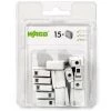Boîte De 15 Bornes Pour Luminaires Wago - 2,5mm - 2 Conducteurs - Blanc - Blanc -WAGO Soldes Boutique 32133317 1