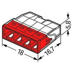 Boîte De 20 Bornes COMPACT Pour Boîtes De Dérivation Wago - 2,5mm² - 4 Conducteurs -WAGO Soldes Boutique 32133339 3