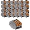 Lot De 300 Mini Bornes De Connexion Rapide à Levier S222 Pour Fils Rigides Et Souples - 3 Entrées - Wago -WAGO Soldes Boutique 34044781 1