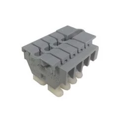 Wago 261-104 Bornier 4 Pôles Avec Poussoir Ø2,5² 26A AWG 26-14 - Gris -WAGO Soldes Boutique 36582157 3