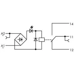 WAGO 859-368 Bloc De Jonction à Relais Tension Nominale: 230 V/AC Courant De Commutation (max.): 5 A 1 Inverseur (RT) 1 -WAGO Soldes Boutique 5130663 4