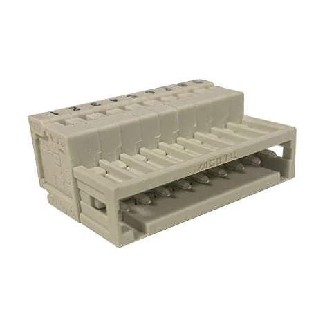 Wago 734-309 Connecteur Mâle 1,5mm² 9P Gris - Gris 3 Wago 734-309 Connecteur Mâle 1,5mm² 9P Gris - Gris