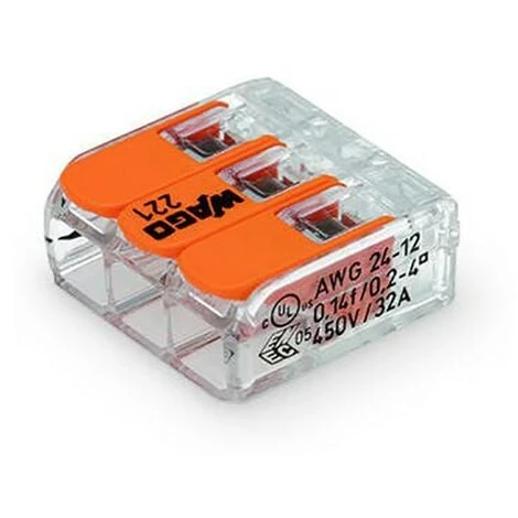 Pack Gelbox Et Mini-borne D'installation Universelle Wago - Séries 221/2273 - 3 Conducteurs - Taille 1 - Gris 4 Pack Gelbox Et Mini-borne D'installation Universelle Wago - Séries 221/2273 - 3 Conducteurs - Taille 1 - Gris – Image 2