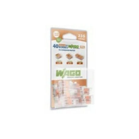BORNES DE CONNEXION AUTOMATIQUE WAGO - BLISTER DE 20 BORNES 2,3 ET 5 ENTRÉES S221 WAG009416 3 BORNES DE CONNEXION AUTOMATIQUE WAGO - BLISTER DE 20 BORNES 2,3 ET 5 ENTRÉES S221 WAG009416