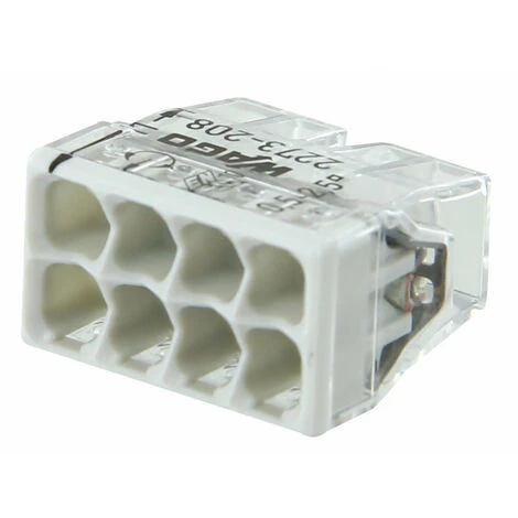 WAGO Borne 8x0.5 Transp.gris Ls/10 3 WAGO Borne 8x0.5 Transp.gris Ls/10