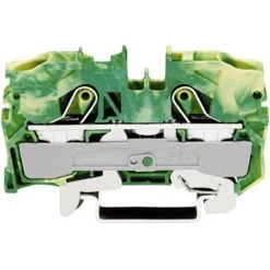 Borne Pour Conducteur De Protection WAGO 2010-1207 10 Mm Ressort De Traction Affectation: Terre Vert, Jaune 1 Pc(s)