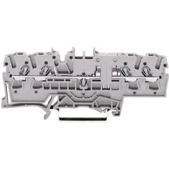 Borne De Passage WAGO 2002-1801 5.20 Mm Ressort De Traction Affectation: L Gris 1 Pc(s)