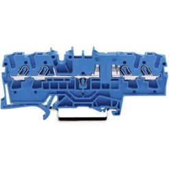 Borne De Passage WAGO 2002-1804 5.20 Mm Ressort De Traction Affectation: N Bleu 1 Pc(s)