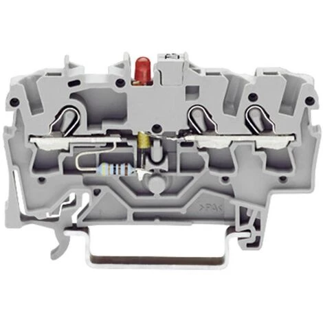 Borne LED WAGO 2002-1321/1000-413 5.20 Mm Ressort De Traction Affectation: L Gris 1 Pc(s) 4 Borne LED WAGO 2002-1321/1000-413 5.20 Mm Ressort De Traction Affectation: L Gris 1 Pc(s) – Image 2