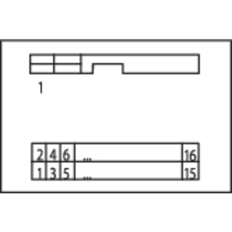 Module Interface Connecteur Mâle Selon DIN 41651 CAGE CLAMP® Série 236 16 Pôles WAGO 289-613 5 Module Interface Connecteur Mâle Selon DIN 41651 CAGE CLAMP® Série 236 16 Pôles WAGO 289-613 – Image 3
