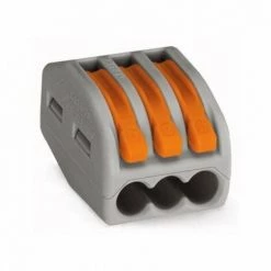 50 BORNES WAGO 222 3 ENTRÉES 0,08-4MM² - 222-413