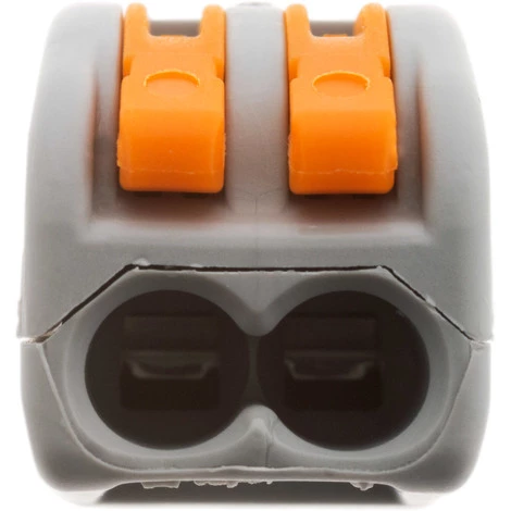 Lot De 50 Mini Bornes De Connexion Rapide à Levier S222 Pour Fils Rigides Et Souples - 2 Entrées - Wago 4 Lot De 50 Mini Bornes De Connexion Rapide à Levier S222 Pour Fils Rigides Et Souples - 2 Entrées - Wago – Image 2