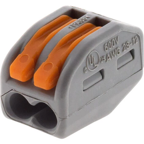 Lot De 50 Mini Bornes De Connexion Rapide à Levier S222 Pour Fils Rigides Et Souples - 2 Entrées - Wago 6 Lot De 50 Mini Bornes De Connexion Rapide à Levier S222 Pour Fils Rigides Et Souples - 2 Entrées - Wago – Image 4