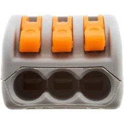 Lot De 50 Mini Bornes De Connexion Rapide à Levier S222 Pour Fils Rigides Et Souples - 3 Entrées - Wago 6 Lot De 50 Mini Bornes De Connexion Rapide à Levier S222 Pour Fils Rigides Et Souples - 3 Entrées - Wago -WAGO Soldes Boutique 7954280 2