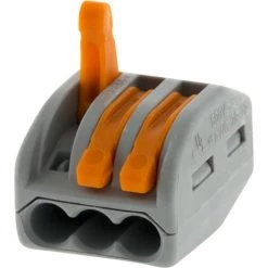 Lot De 50 Mini Bornes De Connexion Rapide à Levier S222 Pour Fils Rigides Et Souples - 3 Entrées - Wago 7 Lot De 50 Mini Bornes De Connexion Rapide à Levier S222 Pour Fils Rigides Et Souples - 3 Entrées - Wago -WAGO Soldes Boutique 7954280 3